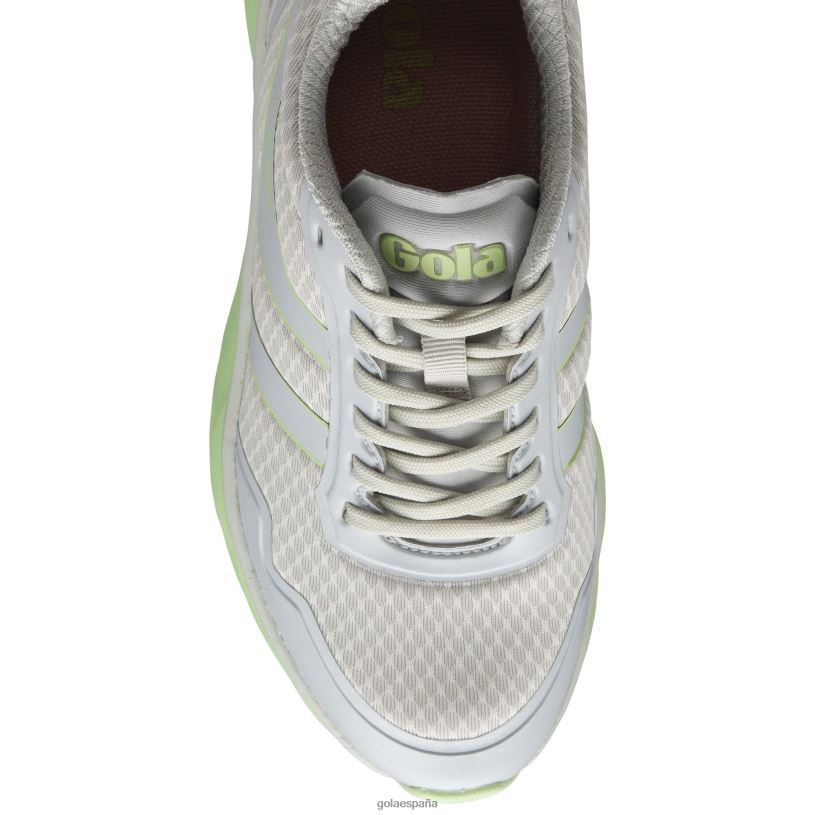 calzado V4PZL536 mujer Gola zapatillas deportivas Typhoon blanco arcada/verde pátina