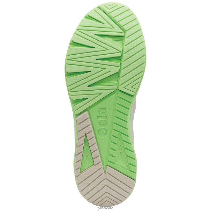 calzado V4PZL536 mujer Gola zapatillas deportivas Typhoon blanco arcada/verde pátina