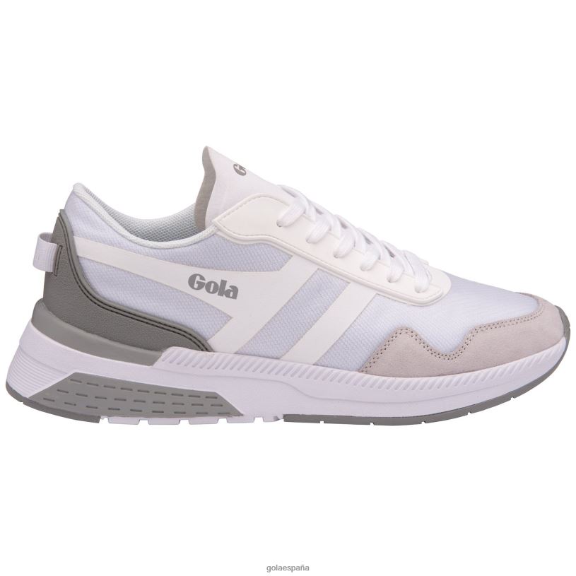calzado V4PZL538 mujer Gola tenis atómicos de alto rendimiento gris blanco