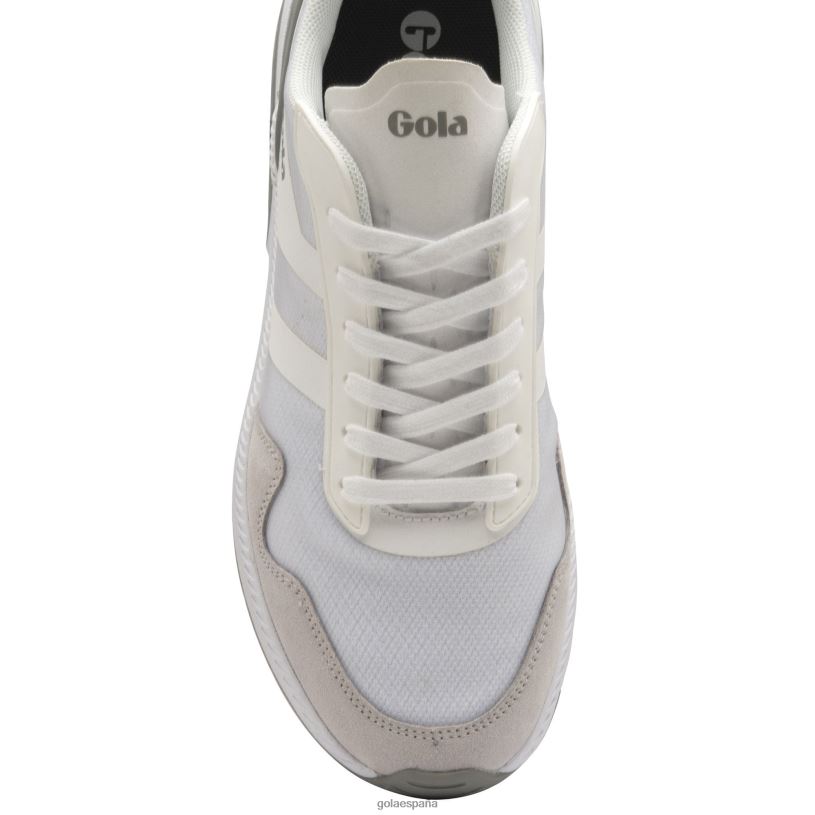 calzado V4PZL538 mujer Gola tenis atómicos de alto rendimiento gris blanco