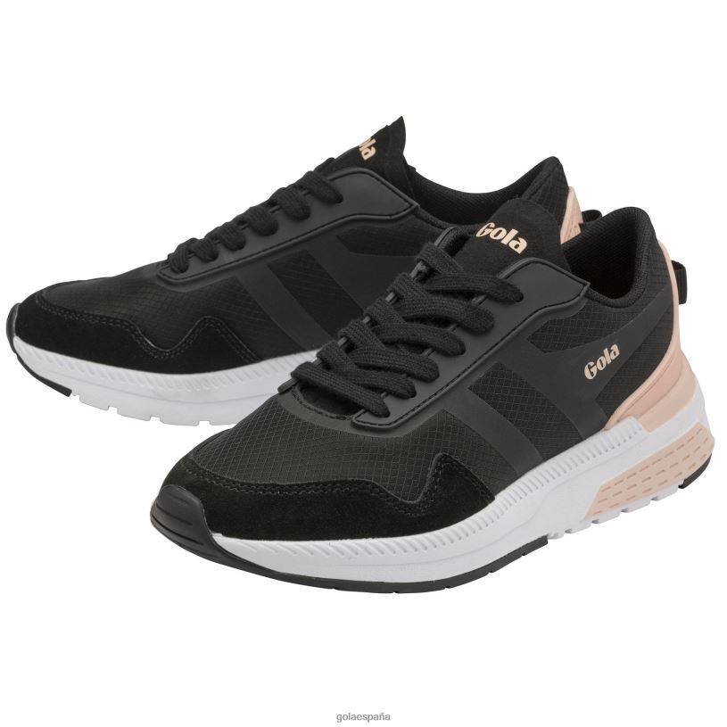 calzado V4PZL539 mujer Gola tenis atómicos de alto rendimiento negro/flor