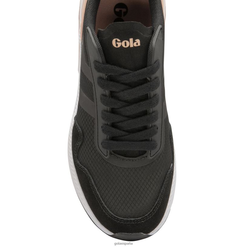 calzado V4PZL539 mujer Gola tenis atómicos de alto rendimiento negro/flor