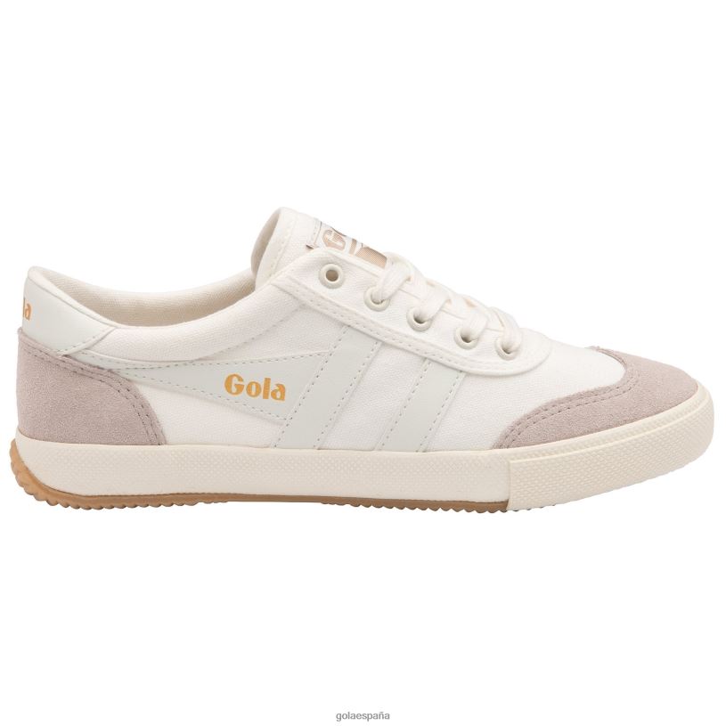 calzado V4PZL424 mujer Gola zapatillas clásicas de bádminton volley plimsoll blanquecino/flor