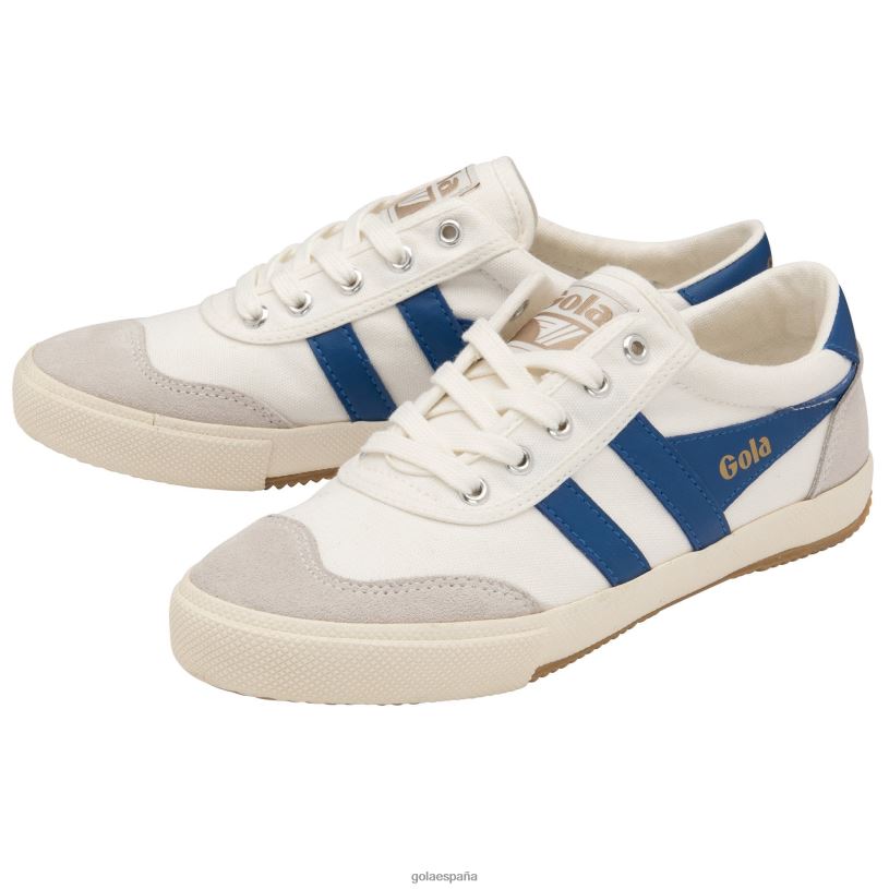 calzado V4PZL426 mujer Gola zapatillas clásicas de bádminton blanco hueso/zafiro