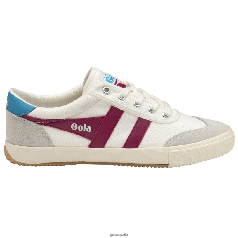 calzado V4PZL449 mujer Gola zapatillas clásicas de bádminton blanco roto/fucsia/laguna