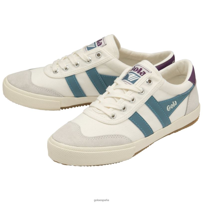 calzado V4PZL450 mujer Gola zapatillas clásicas de bádminton blanco hueso/océano/dedalera