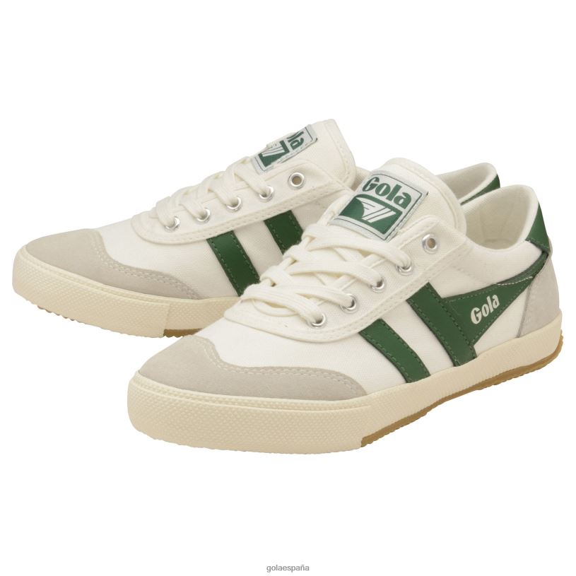 calzado V4PZL512 mujer Gola zapatillas clásicas de bádminton blanco hueso/verde