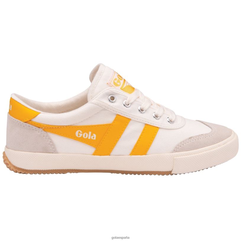 calzado V4PZL513 mujer Gola zapatillas clásicas de bádminton blanco hueso/sol