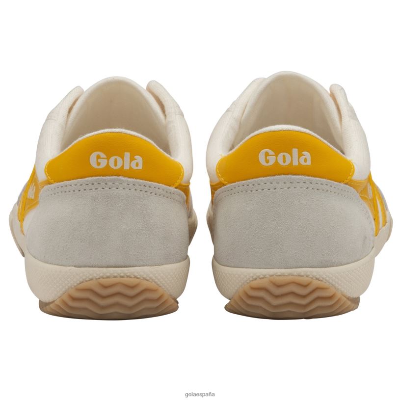 calzado V4PZL513 mujer Gola zapatillas clásicas de bádminton blanco hueso/sol
