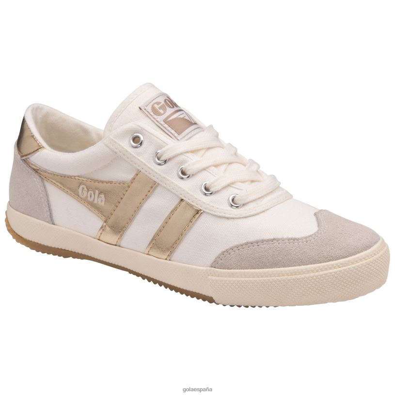 calzado V4PZL515 mujer Gola zapatillas clásicas de bádminton blanco hueso/oro