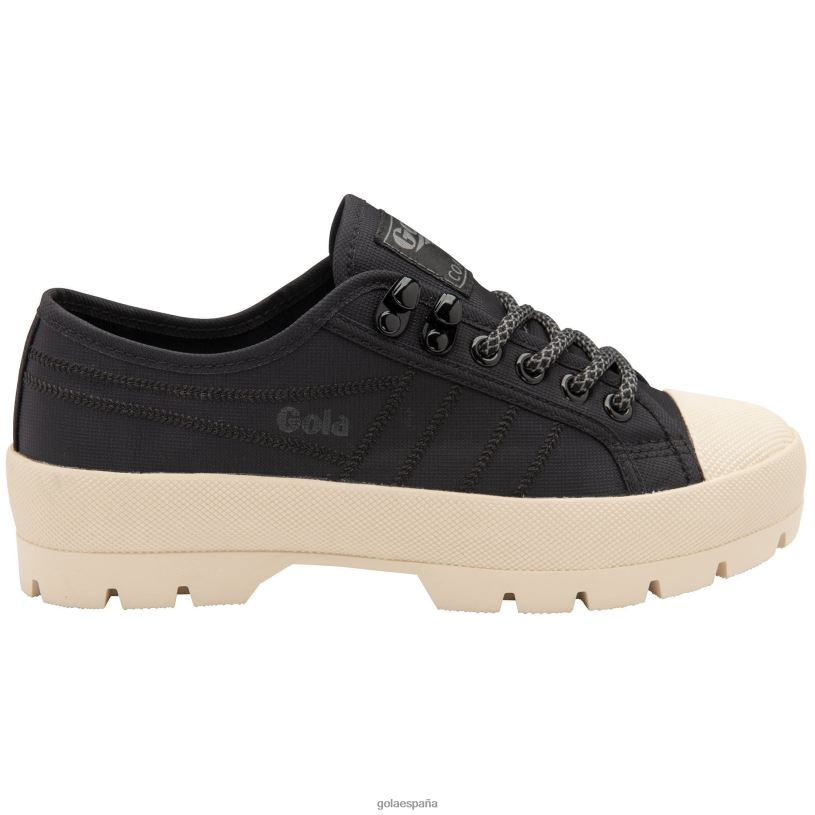 calzado V4PZL553 mujer Gola zapatillas clásicas de montaña con pico de montaña negro/blanco roto