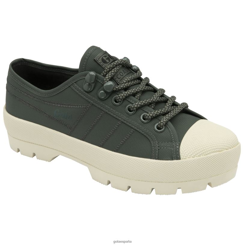 calzado V4PZL554 mujer Gola zapatillas clásicas de montaña con pico de montaña pizarra/blanco hueso