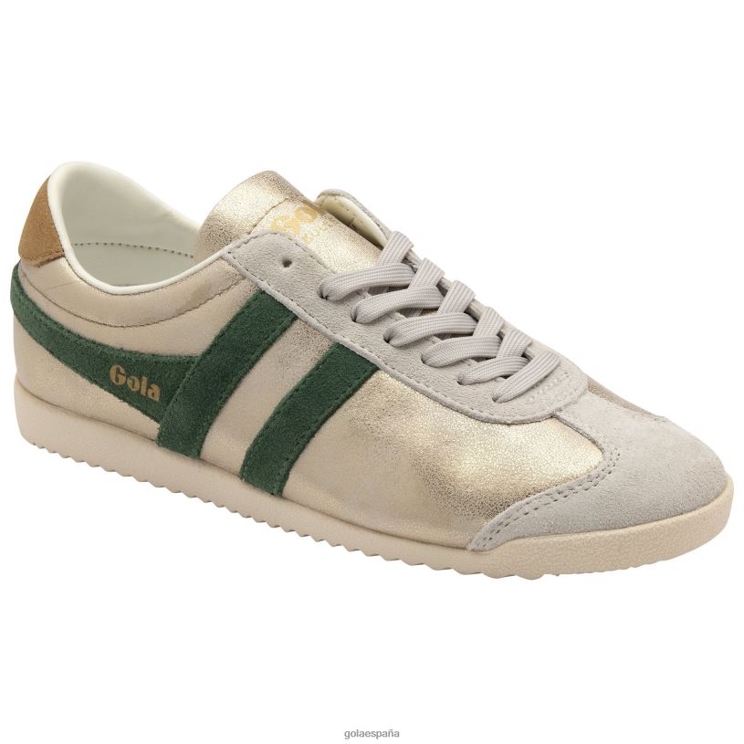 calzado V4PZL555 mujer Gola zapatillas clásicas bullet blaze oro/siempre verde/azúcar moreno