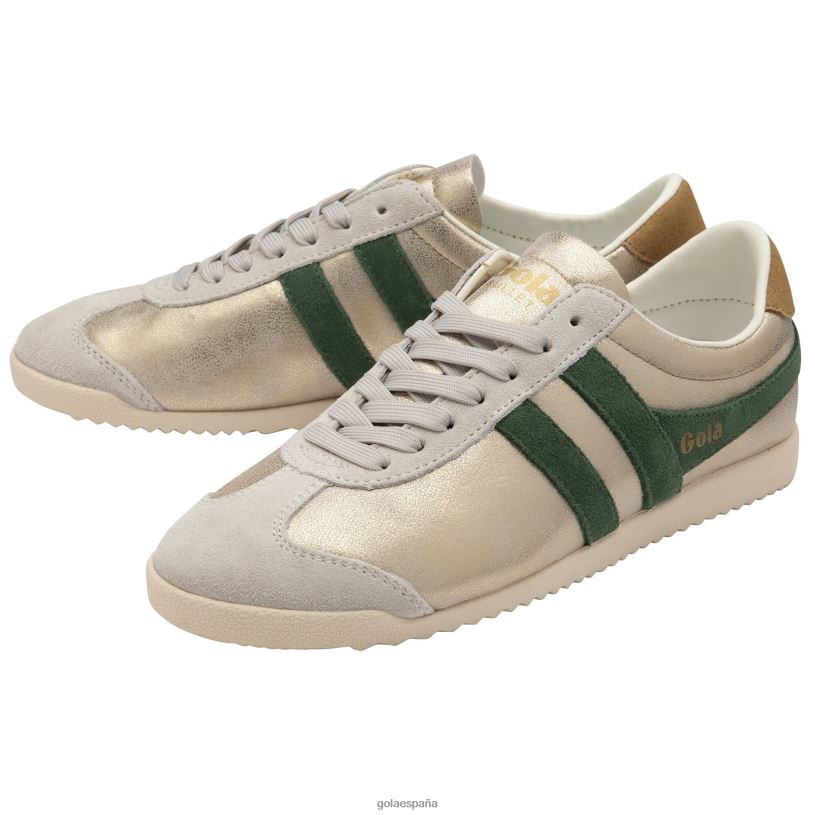 calzado V4PZL555 mujer Gola zapatillas clásicas bullet blaze oro/siempre verde/azúcar moreno