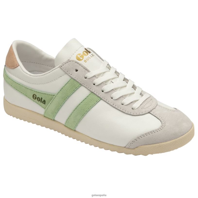 calzado V4PZL560 mujer Gola zapatillas clásicas bullet pure blanco/verde pátina/rosa perla