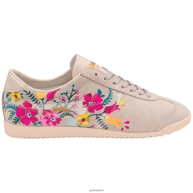 calzado V4PZL566 mujer Gola zapatillas clásicas con motivo floral blanco roto/transparente/multi