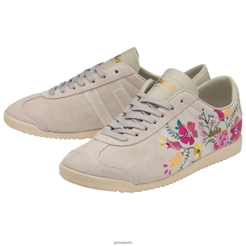 calzado V4PZL566 mujer Gola zapatillas clásicas con motivo floral blanco roto/transparente/multi