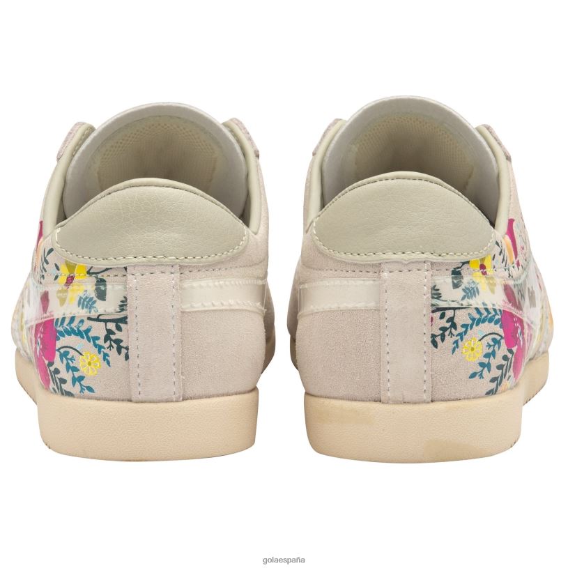 calzado V4PZL566 mujer Gola zapatillas clásicas con motivo floral blanco roto/transparente/multi