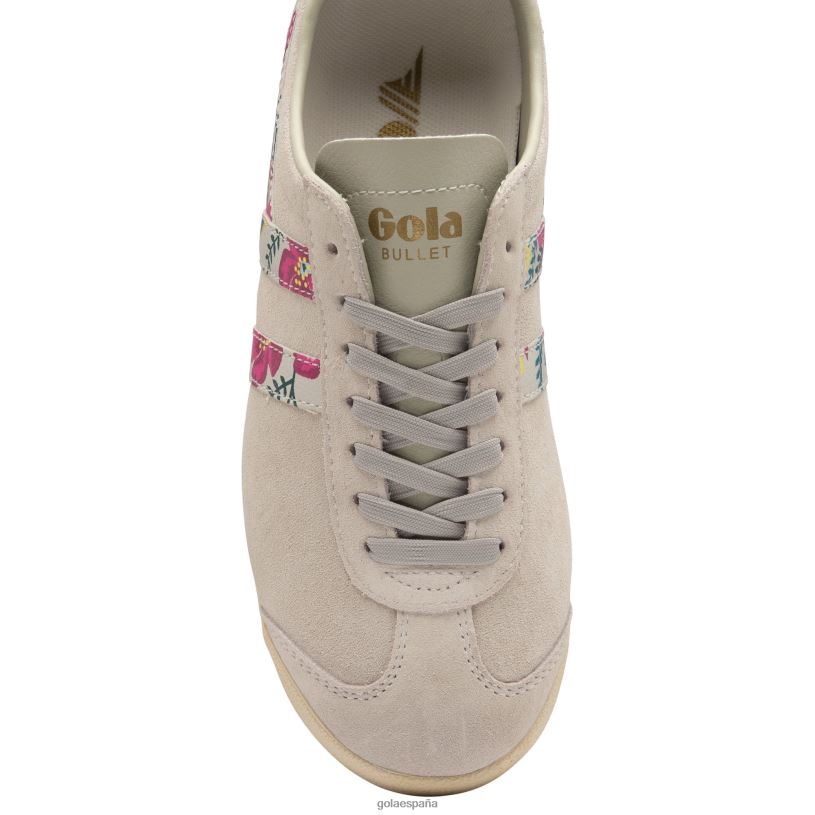 calzado V4PZL567 mujer Gola zapatillas clásicas con motivo floral blanco roto/multi