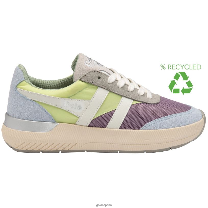 calzado V4PZL336 mujer Gola zapatillas clásicas de cuervo lirio/pátina verde/azul hielo