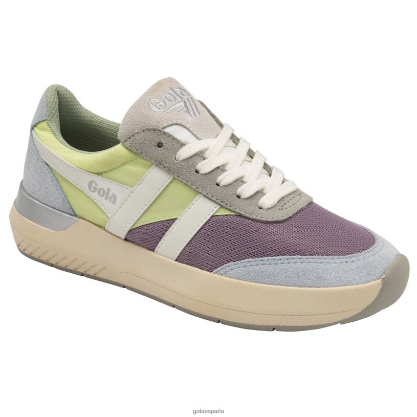 calzado V4PZL336 mujer Gola zapatillas clásicas de cuervo lirio/pátina verde/azul hielo