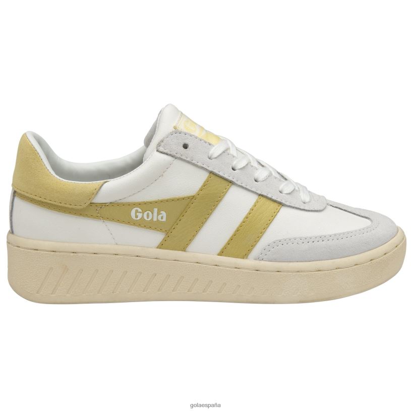 calzado V4PZL575 mujer Gola tenis clásicos dropshot blanco/limón