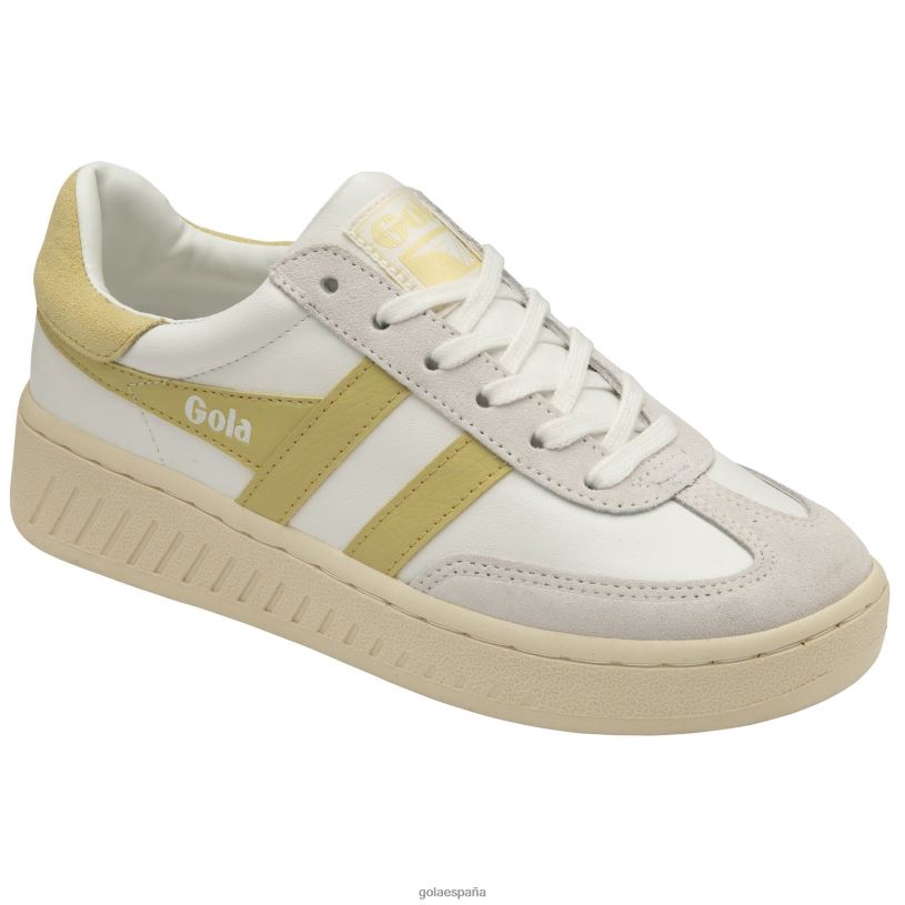 calzado V4PZL575 mujer Gola tenis clásicos dropshot blanco/limón
