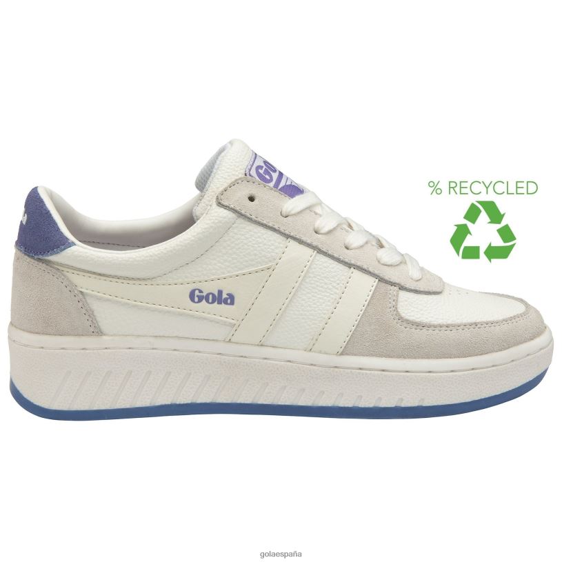 calzado V4PZL590 mujer Gola zapatillas clásicas grandslam '88 blanco/lavanda