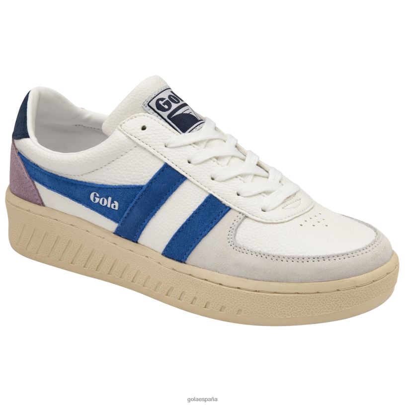 calzado V4PZL595 mujer Gola zapatillas clásicas grandslam trident 10 blanco/zafiro/azul marino