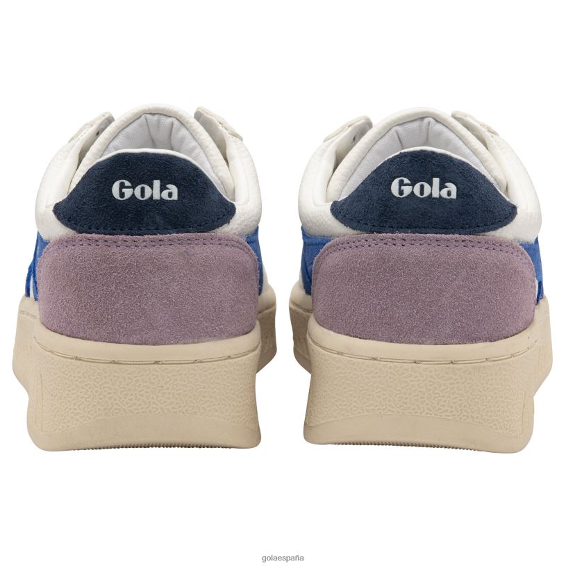 calzado V4PZL595 mujer Gola zapatillas clásicas grandslam trident 10 blanco/zafiro/azul marino