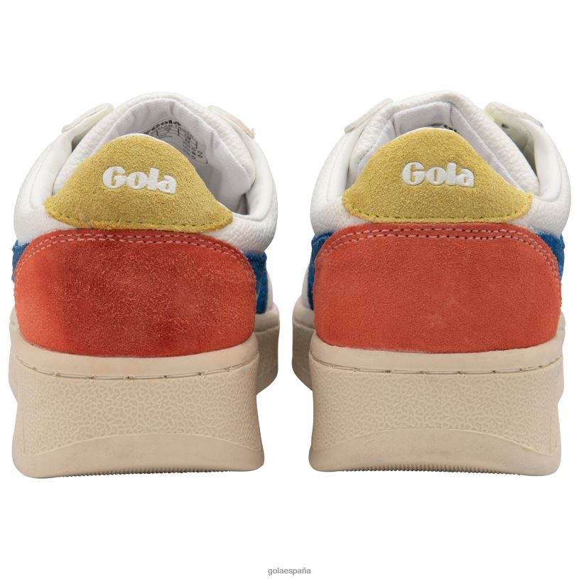 calzado V4PZL608 mujer Gola zapatillas clásicas grandslam trident 10 blanco/azul marino/foco