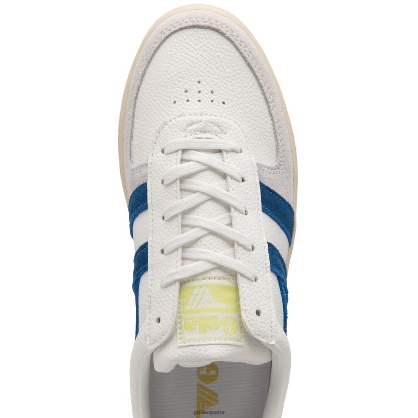 calzado V4PZL608 mujer Gola zapatillas clásicas grandslam trident 10 blanco/azul marino/foco