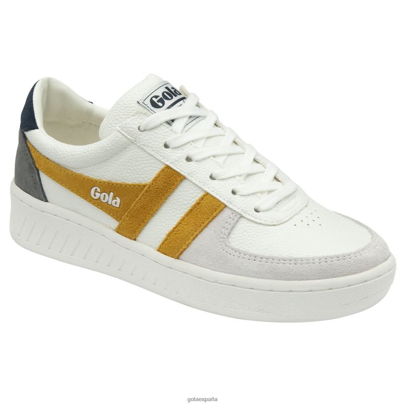 calzado V4PZL610 mujer Gola zapatillas clásicas grandslam trident 10 blanco/sol/marino
