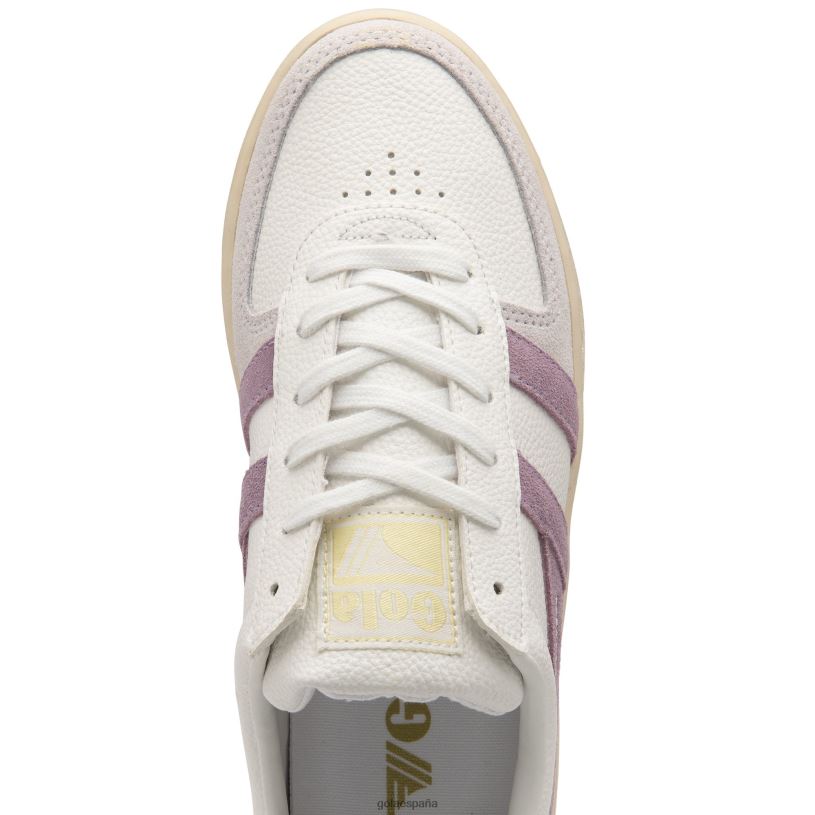 calzado V4PZL617 mujer Gola zapatillas clásicas grandslam trident 11 blanco/lirio/limón