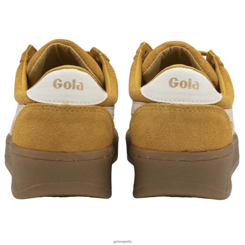 calzado V4PZL620 mujer Gola tenis classics grandslam de ante sol/blanco roto/chicle