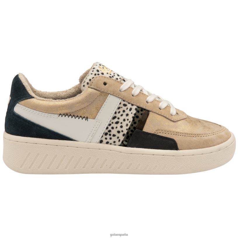 calzado V4PZL626 mujer Gola zapatillas clásicas grandslam mode oro/guepardo/multi