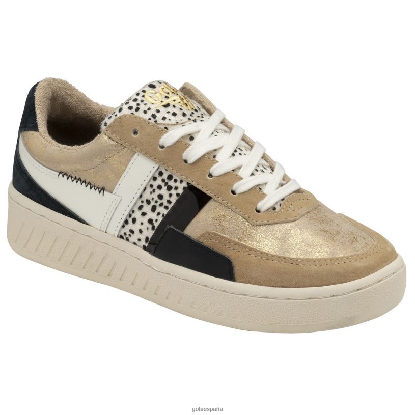 calzado V4PZL626 mujer Gola zapatillas clásicas grandslam mode oro/guepardo/multi