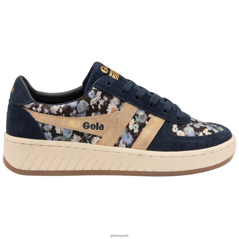 calzado V4PZL640 mujer Gola zapatillas clásicas grandslam lbty br azul marino/dorado/multi