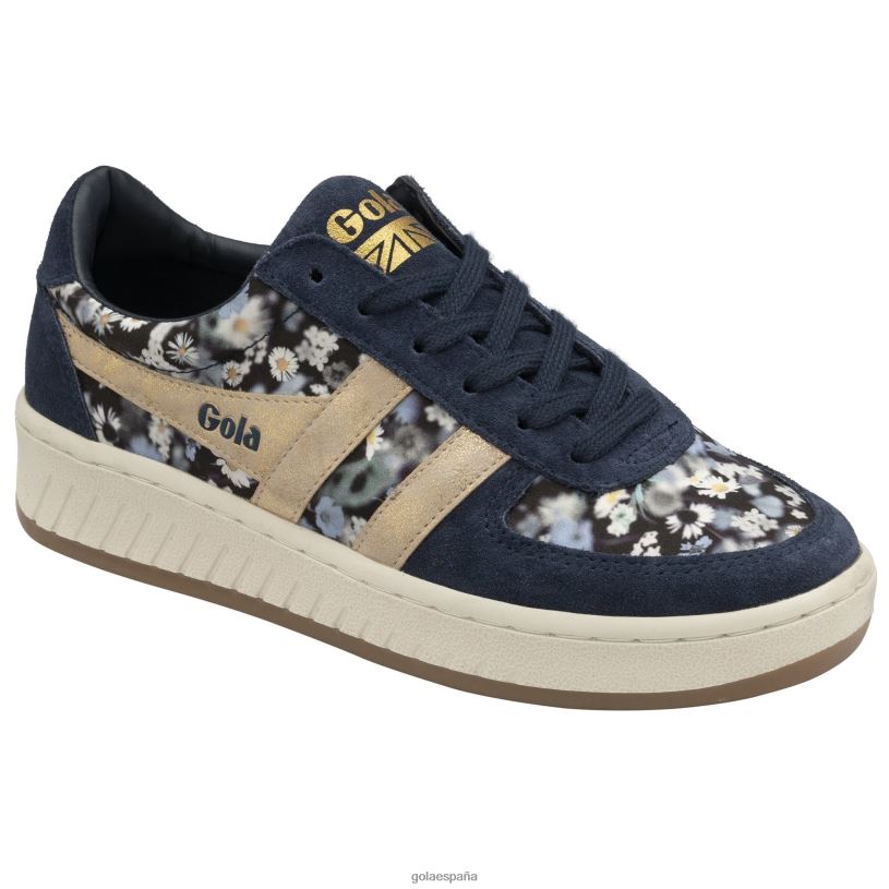 calzado V4PZL640 mujer Gola zapatillas clásicas grandslam lbty br azul marino/dorado/multi