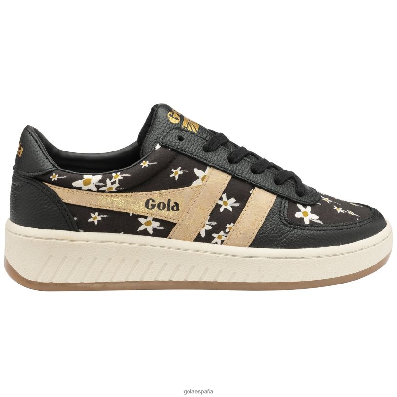 calzado V4PZL641 mujer Gola zapatillas clásicas grandslam lbty sn negro/dorado/multi
