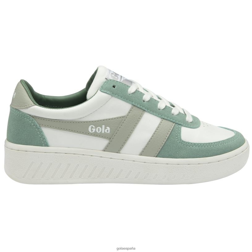 calzado V4PZL645 mujer Gola zapatillas clásicas grandslam pure blanco/verde niebla/gris claro