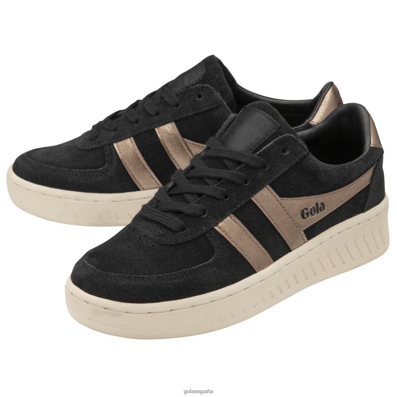 calzado V4PZL646 mujer Gola zapatillas clásicas grandslam flame negro/cobre