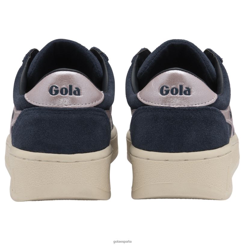 calzado V4PZL647 mujer Gola zapatillas clásicas grandslam flame azul marino/rosa pálido