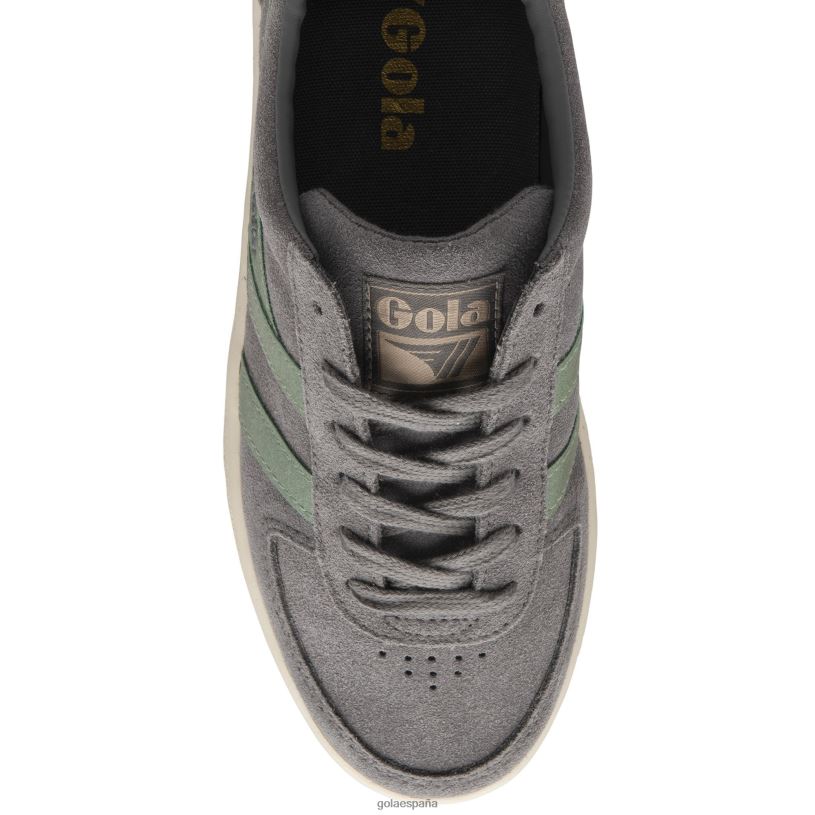 calzado V4PZL648 mujer Gola zapatillas clásicas grandslam flame ceniza/verde claro