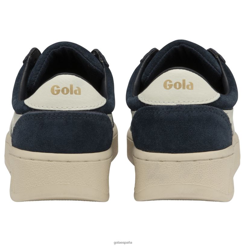calzado V4PZL653 mujer Gola tenis classics grandslam de ante azul marino/blanco roto