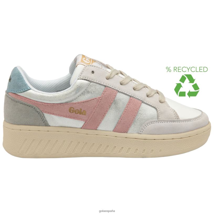 calzado V4PZL667 mujer Gola zapatillas clásicas superslam blaze blanco/rosa tiza/iceberg