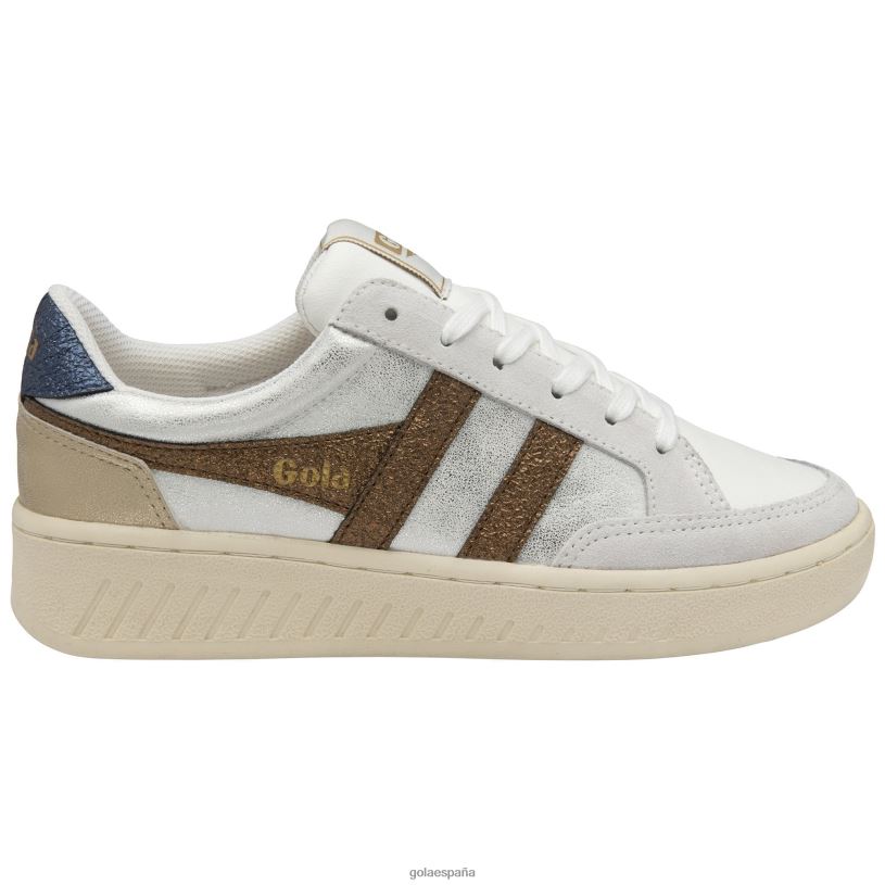 calzado V4PZL671 mujer Gola zapatillas clásicas superslam blaze blanco/cobre/marino