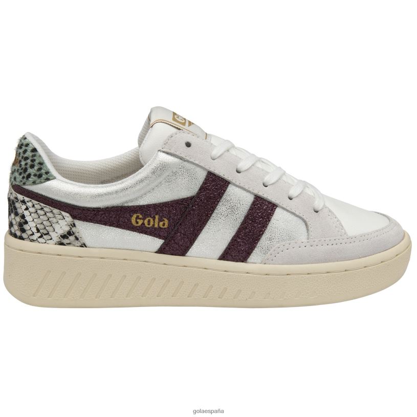 calzado V4PZL674 mujer Gola zapatillas clásicas superslam blaze blanco/ciruela/salvia
