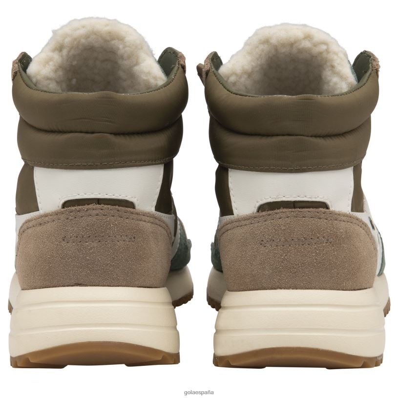 calzado V4PZL293 mujer Gola zapatillas altas clásicas chicago caqui/capuchino/blanco roto