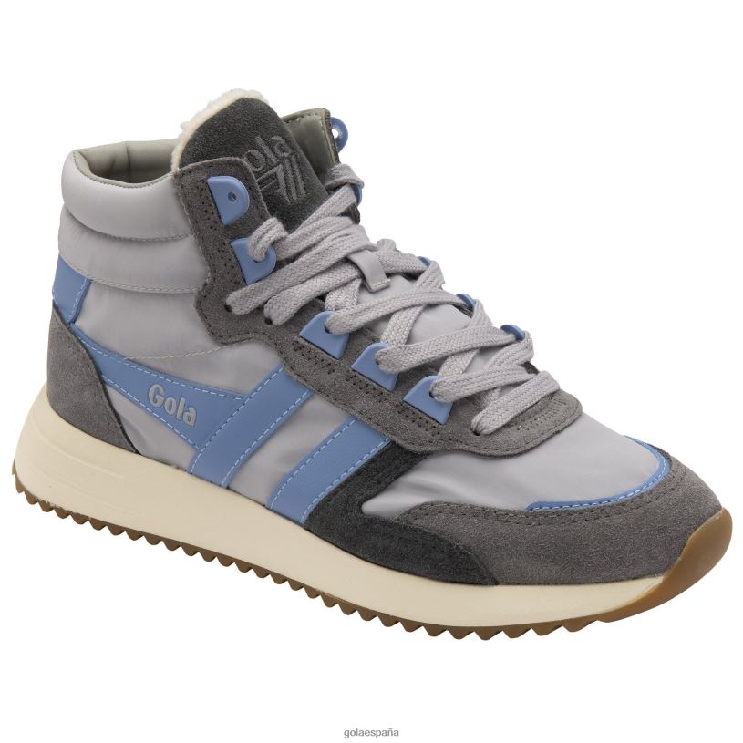 calzado V4PZL294 mujer Gola zapatillas altas clásicas chicago gris claro/azul vista